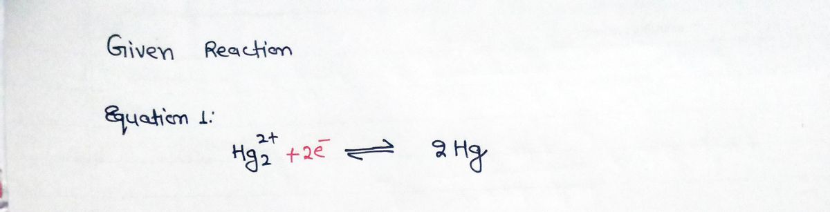 Chemistry homework question answer, step 1, image 1